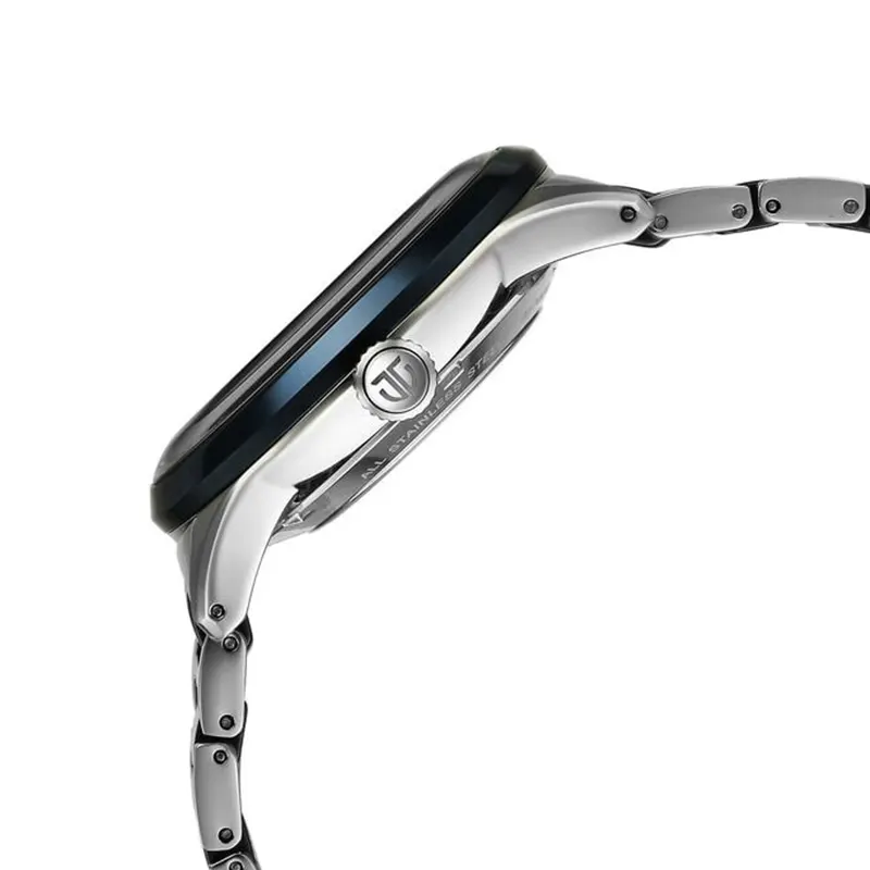 Titan Ceramic Automatic Blue Open-heart Men’s Watch- 90174KD02